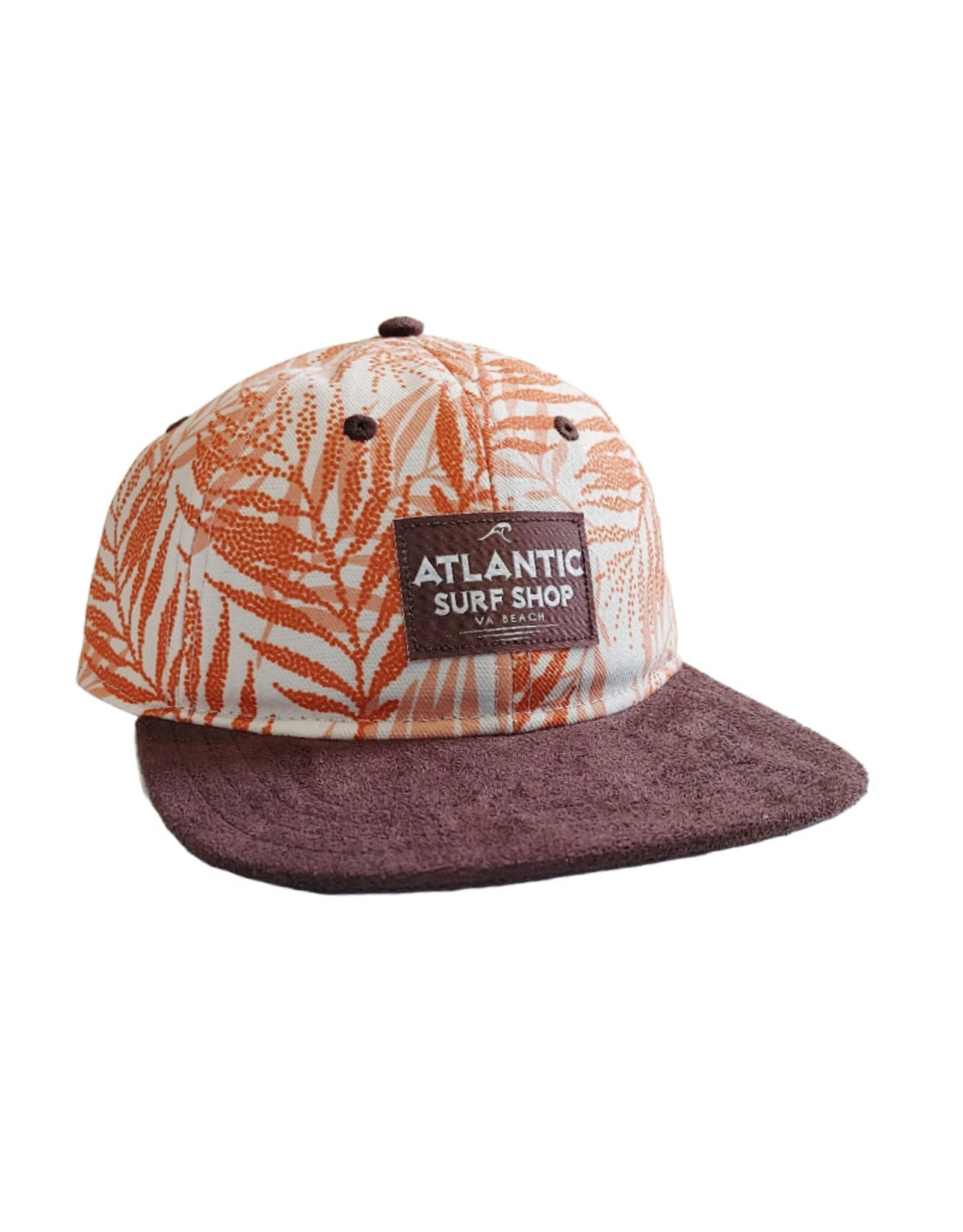 Atlantic Surf Co Atlantic Surf Suede Brim Palm Hat Orange