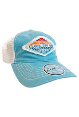 Atlantic Surf Co Atlantic Surf Shop Sun Diamond Trucker Hat Turquoise