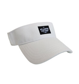 Atlantic Surf Co Atlantic Surf Logo Performance Visor White
