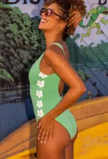 Roxy Roxy Original One Piece Swimsuit Zephyr Green