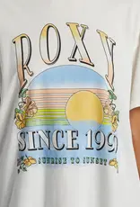 Roxy Roxy Sunrise To Sunset Oversized Boyfriend Tee Snow White