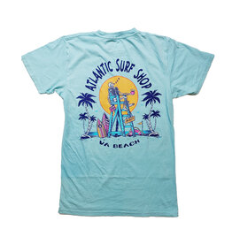 Atlantic Surf Co Atlantic Surf Skeleton Lifegaurd T-shirt Sea Blue