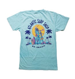 Atlantic Surf Co Atlantic Surf Skeleton Lifeguard T-shirt Sea Blue