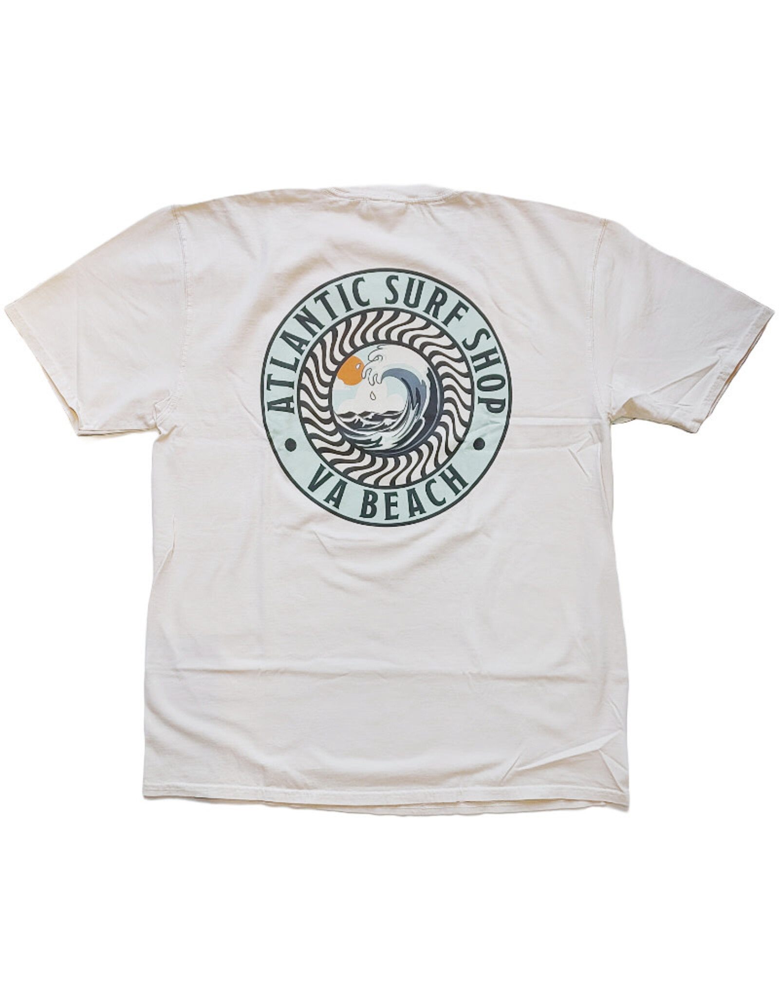 Atlantic Surf Co Atlantic Surf Shop Hypnotic Wave T-shirt Ivory