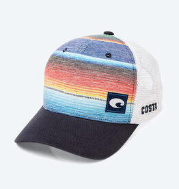 Costa Del Mar Costa Baja Stripe Trucker Hat Blue