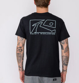 Rusty Rusty Boxed Out Short Sleeve Tee Black