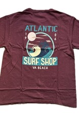 Atlantic Surf Co Atlantic Surf Dusk Set T-shirt Maroon