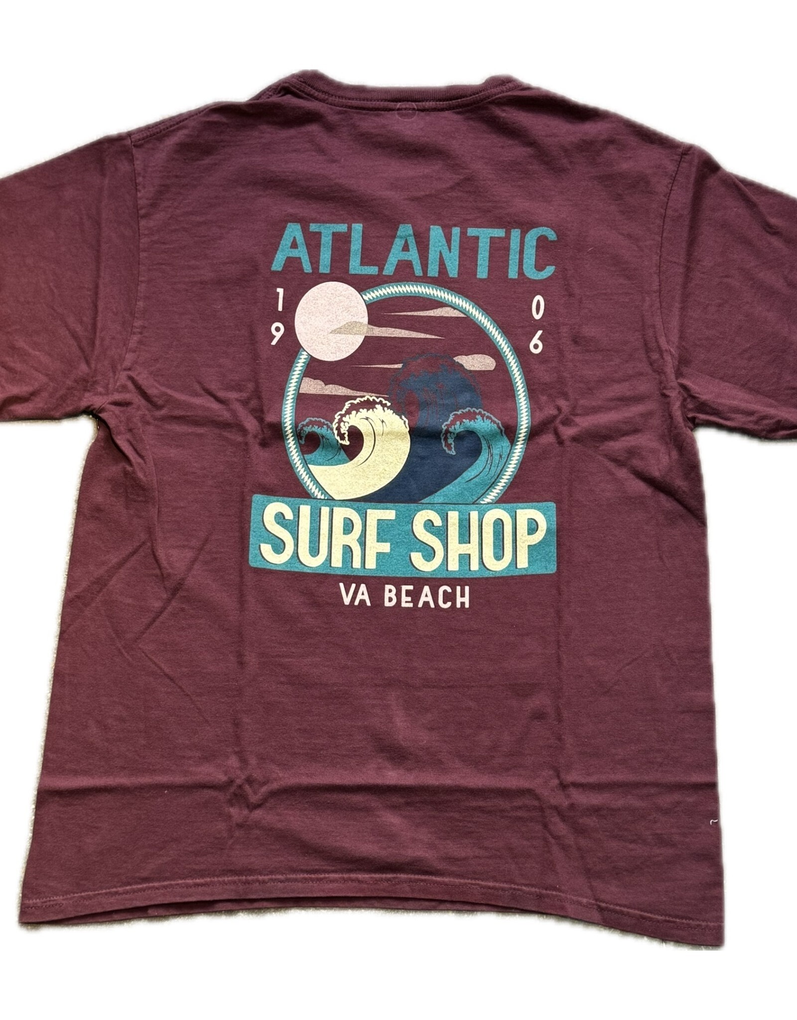 Atlantic Surf Co Atlantic Surf Dusk Set T-shirt Maroon