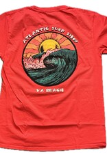Atlantic Surf Co Atlantic Surf Stoked T-shirt Red Orange