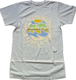Atlantic Surf Co Atlantic Surf So Many Waves T-shirt Cloudy Blue