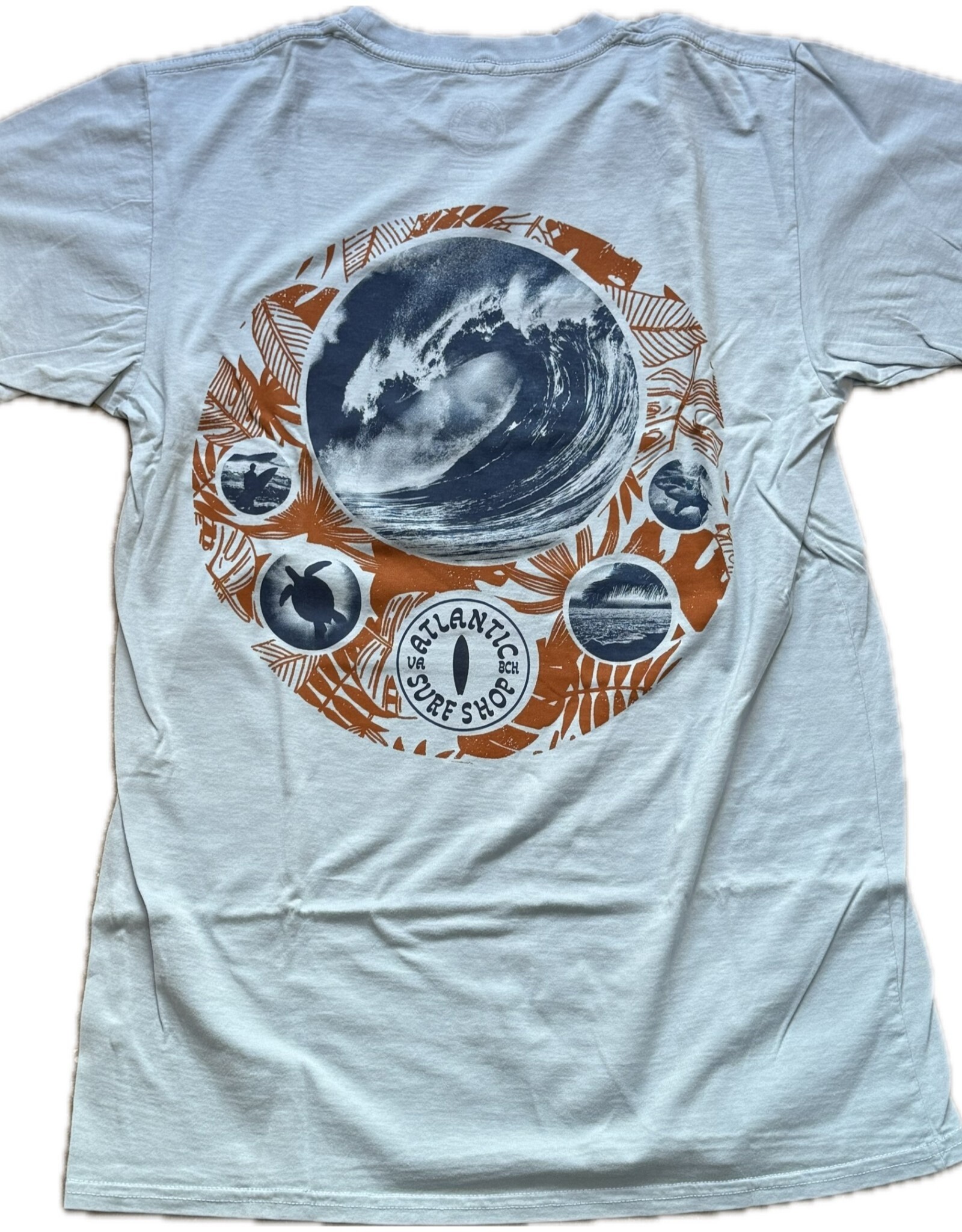 Atlantic Surf Co Atlantic Surf Memory Beach T-shirt Blue