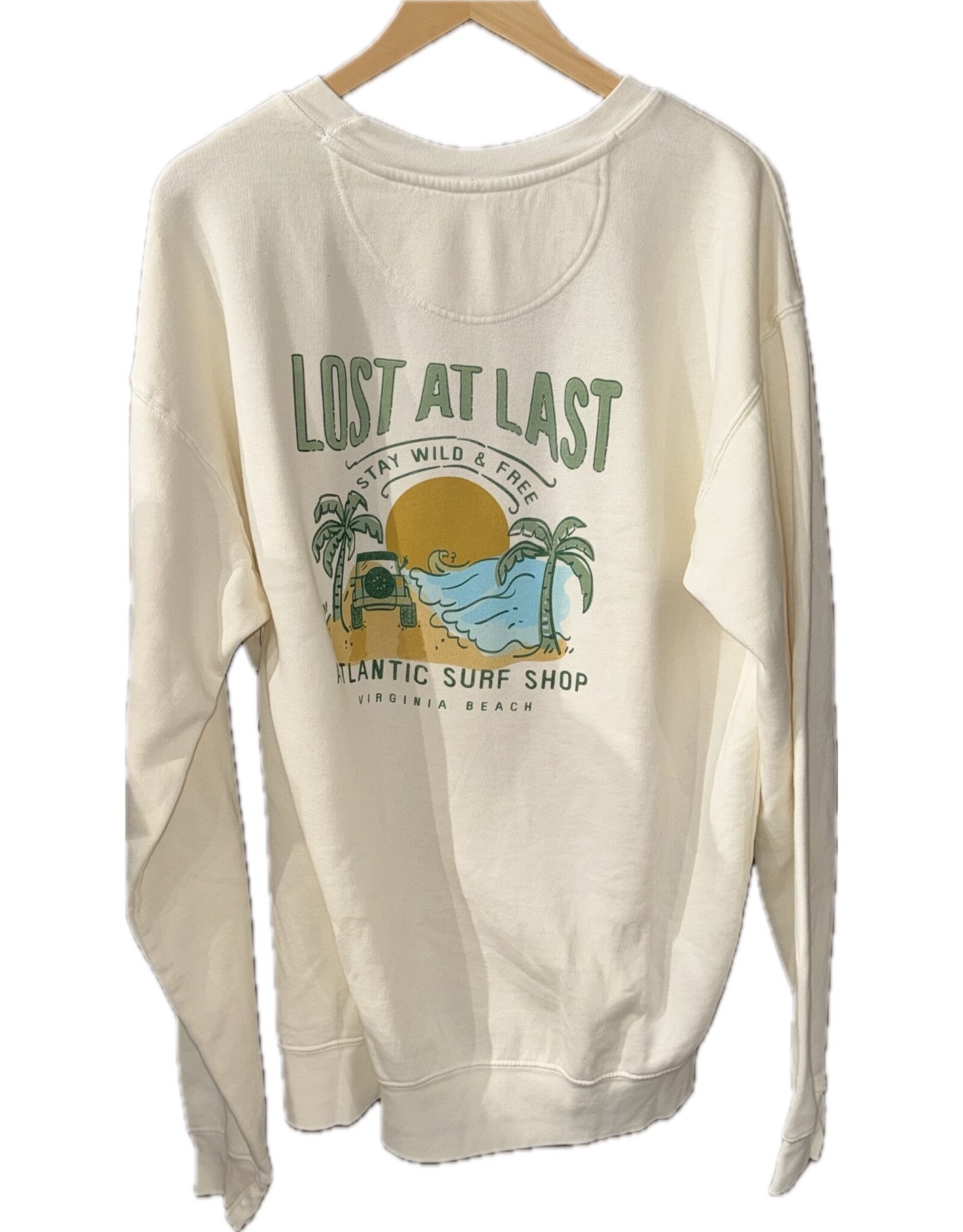 Atlantic Surf Co Atlantic Surf Lost At Last Crew Fleece Sands