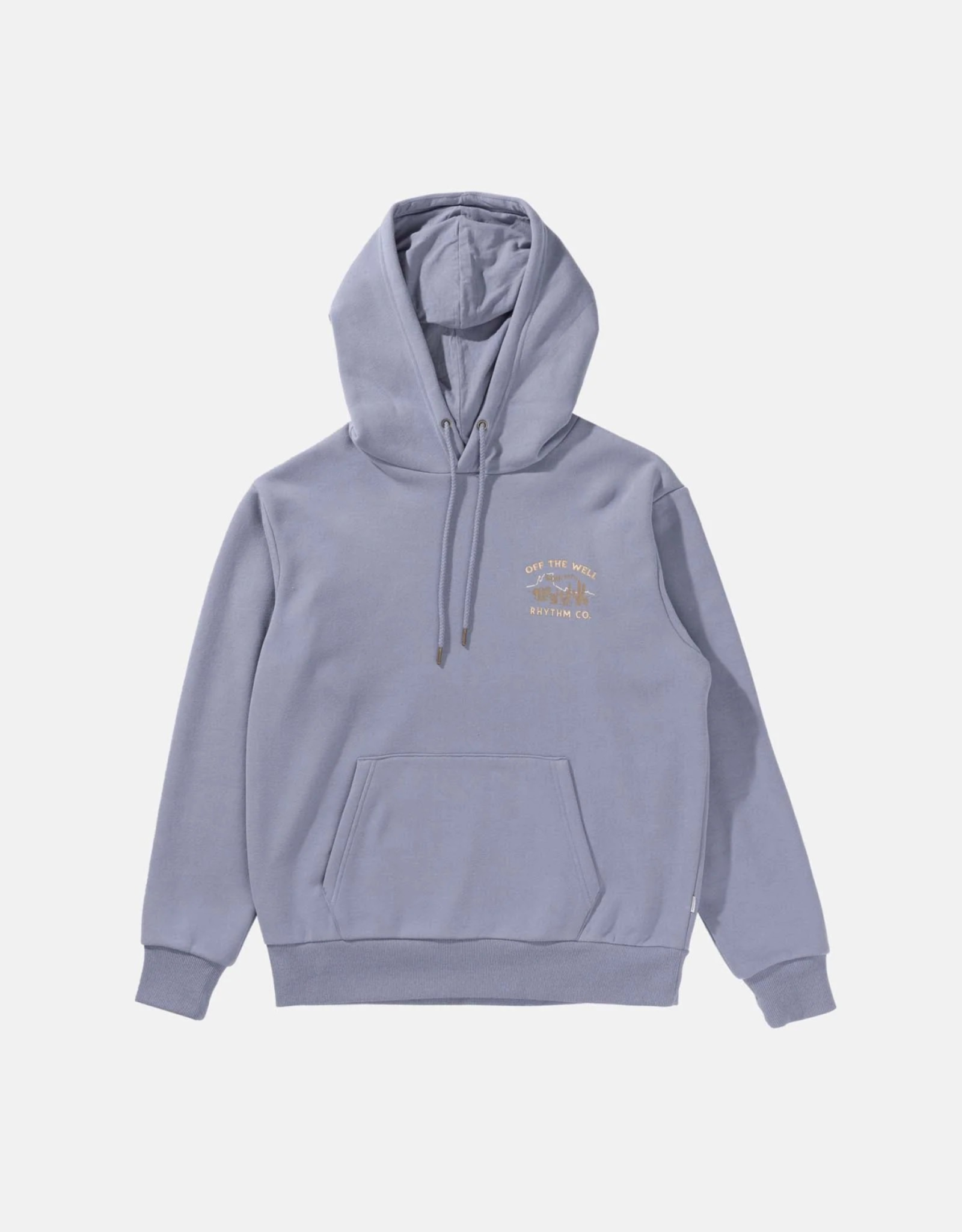 Rhythm Rhythm Worn Path Fleece Hoodie Sea Blue