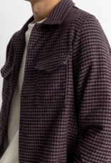 Rhythm Rhythm Check Overshirt Plum