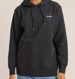Rhythm Rhythm Logo Boyfriend Fleece Hood Black
