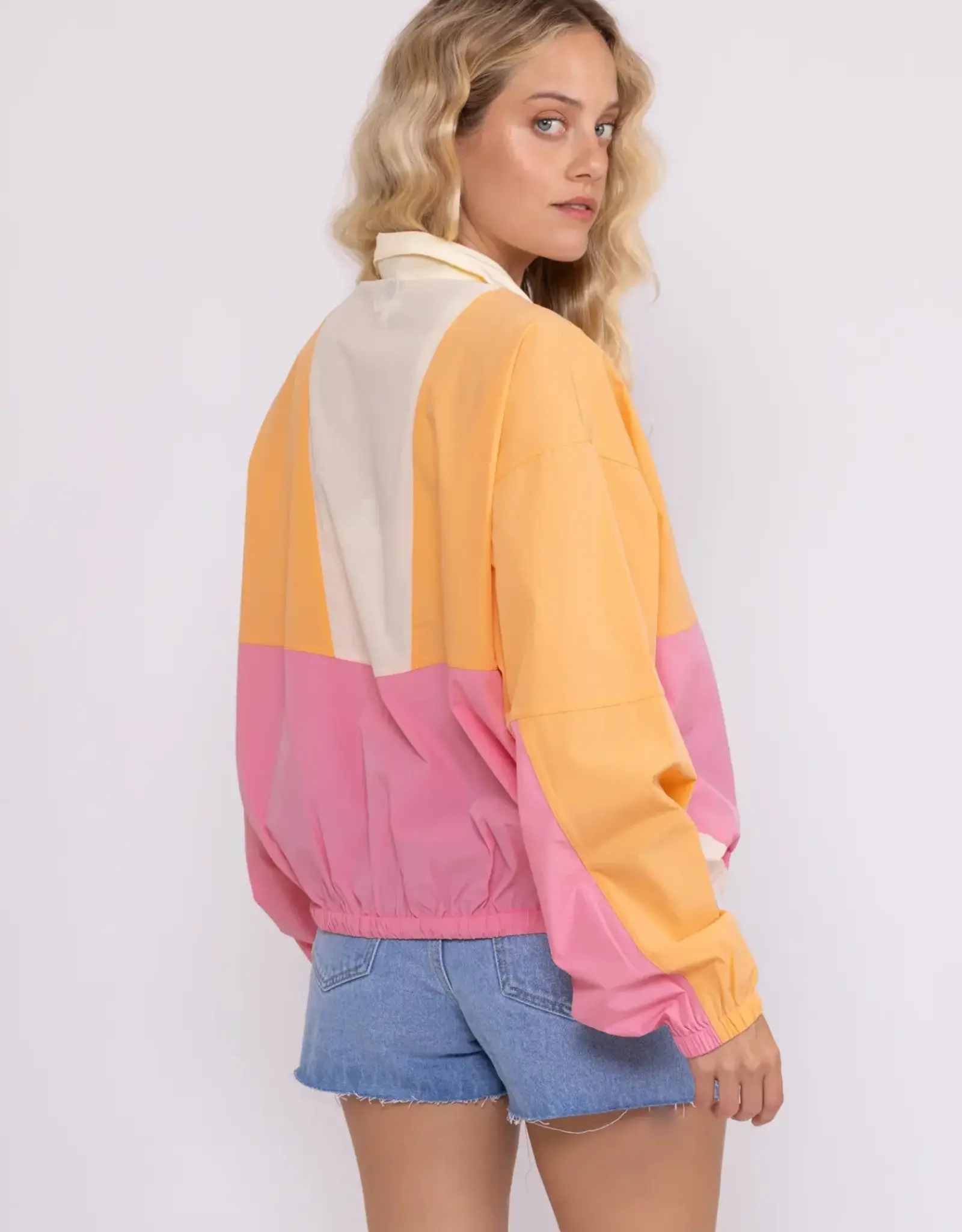 Rusty Rusty Annie Windbreaker Jacket Apricot