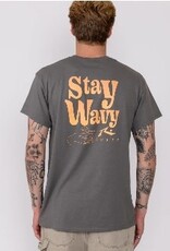 Rusty Rusty Stay Wavy Short Sleeve Tee Washed Black