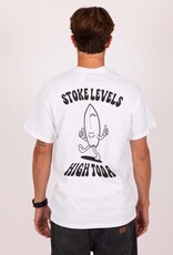 Rusty Rusty Mr Stoked Short Sleeve Tee White