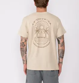 Rusty Rusty La Jolla Waves Short Sleeve Tee Sand