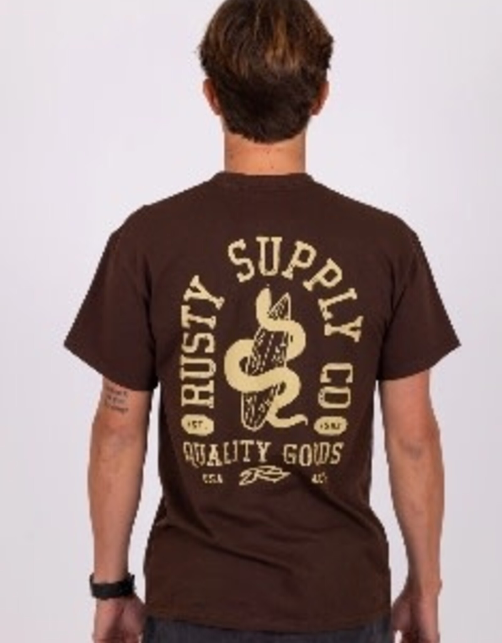Rusty Rusty Nesian Short Sleeve Tee Chocolate