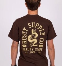 Rusty Rusty Nesian Short Sleeve Tee Chocolate