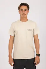 Rusty Rusty Surf Worldwide Short Sleeve Tee Sand