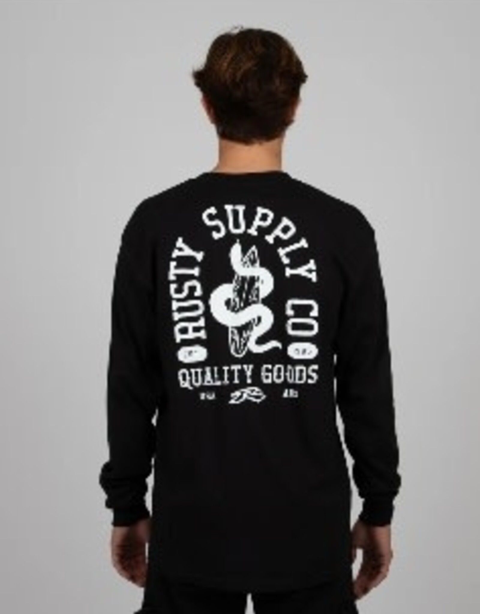 Rusty Rusty Nesian Long Sleeve Tee Black