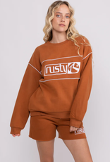 Rusty Rusty Jena Crew Fleece Chestnut Brown