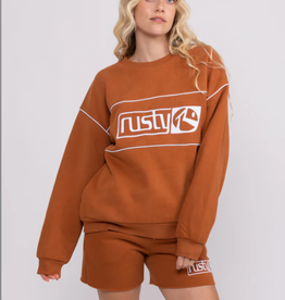 Rusty Rusty Jena Crew Fleece Chestnut Brown