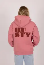 Rusty Rusty Alana Oversized Zip Hooded Fleece Mauve