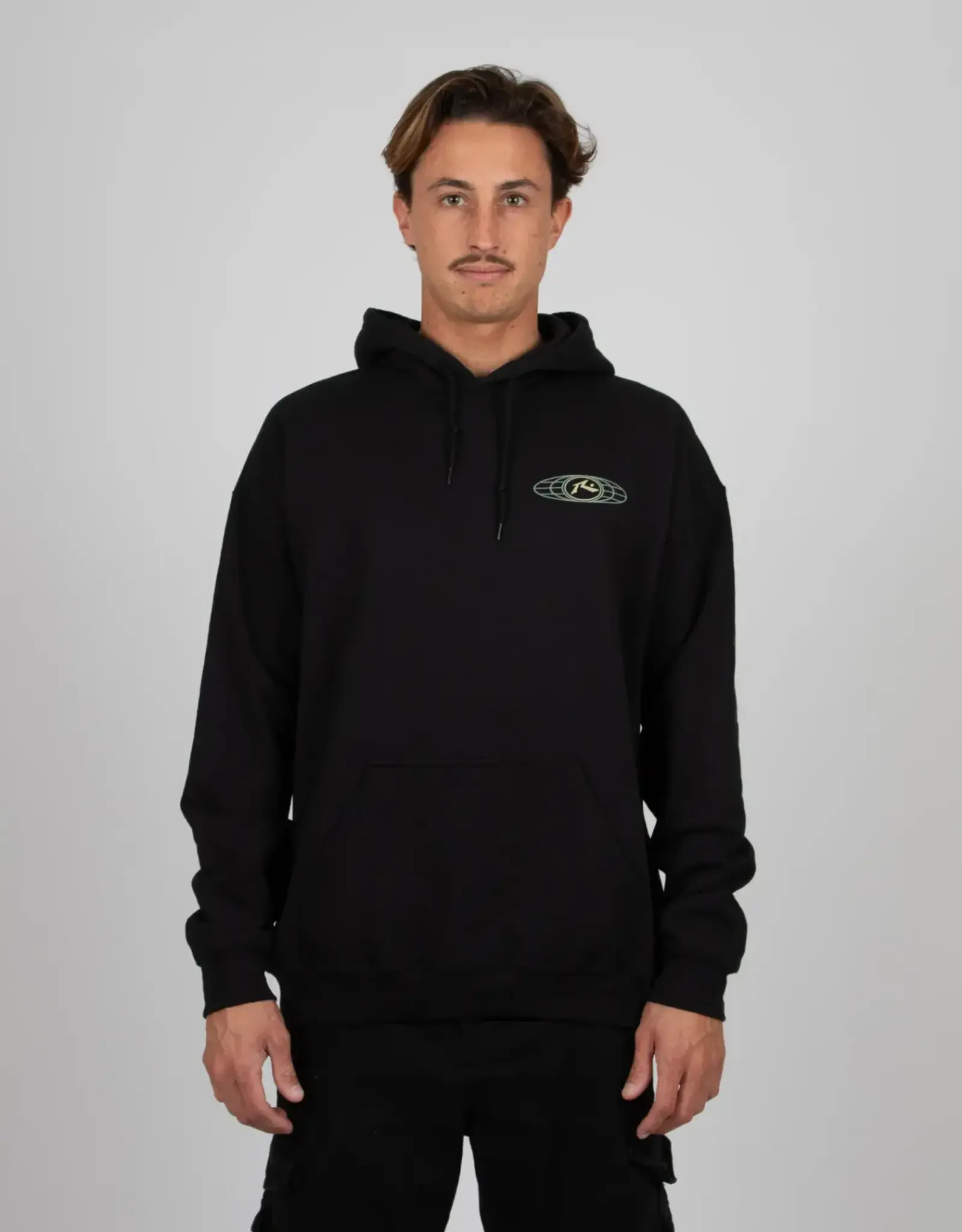 Rusty Rusty Surf Worldwide Hooded Fleece Black