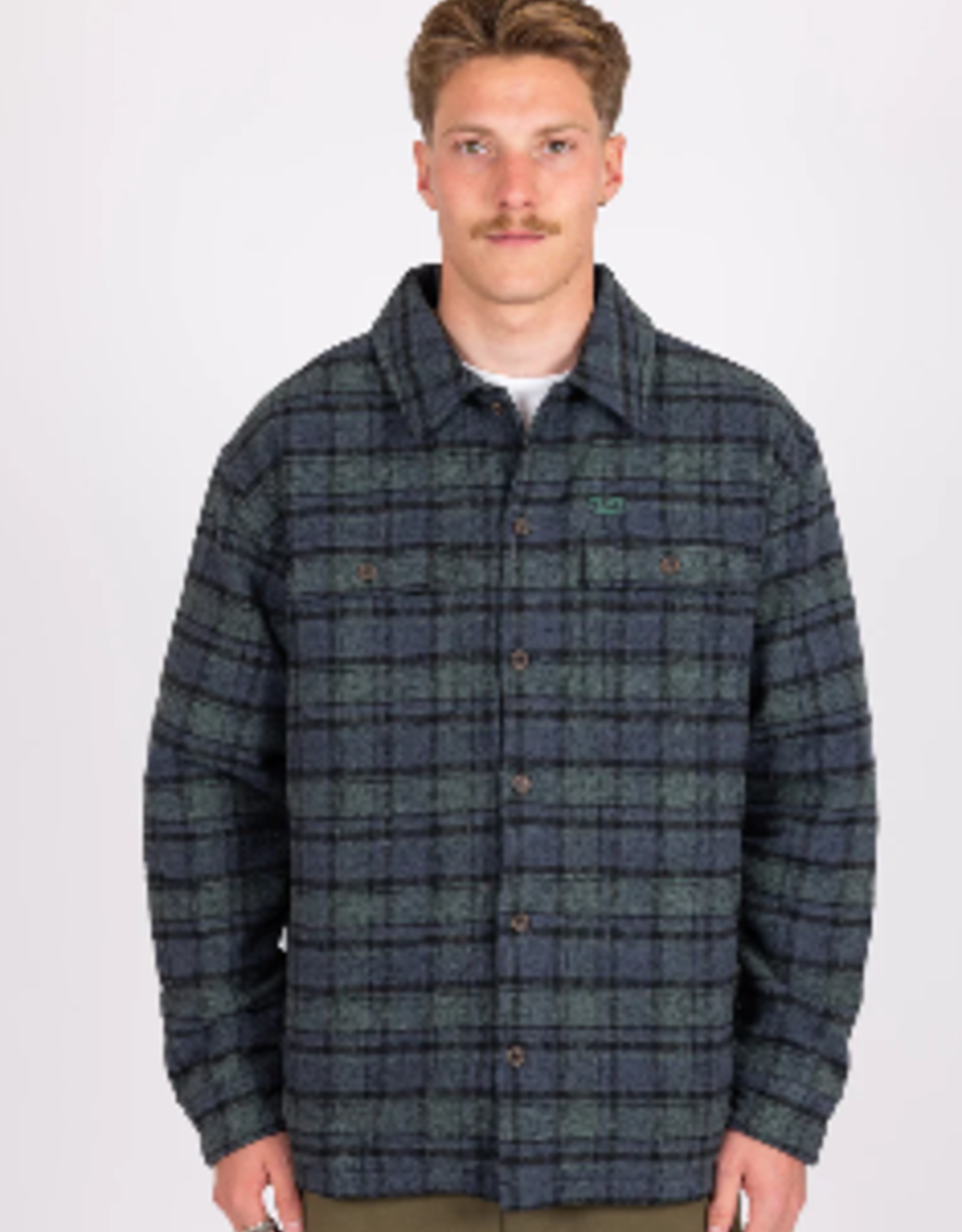 Rusty Rusty The Whale Quilted Flannel Ocean Check