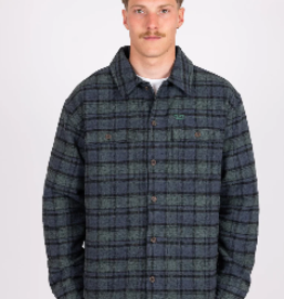 Rusty Rusty The Whale Quilted Flannel Ocean Check