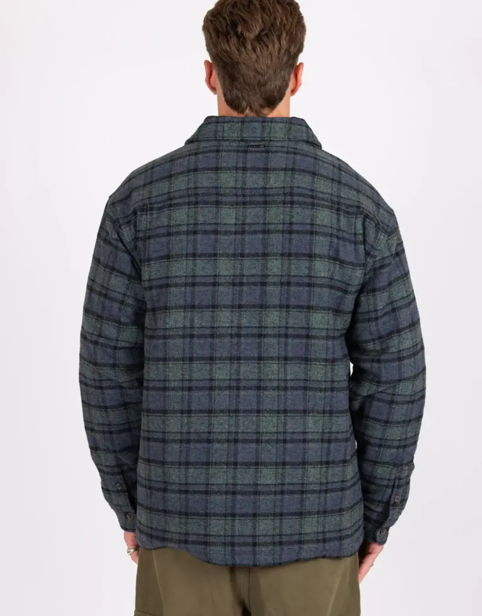 Rusty Rusty The Whale Quilted Flannel Ocean Check