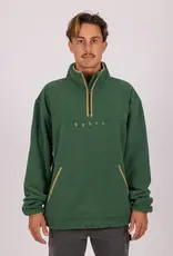 Rusty Rusty Old School 1/4 Zip Polar Fleece Army