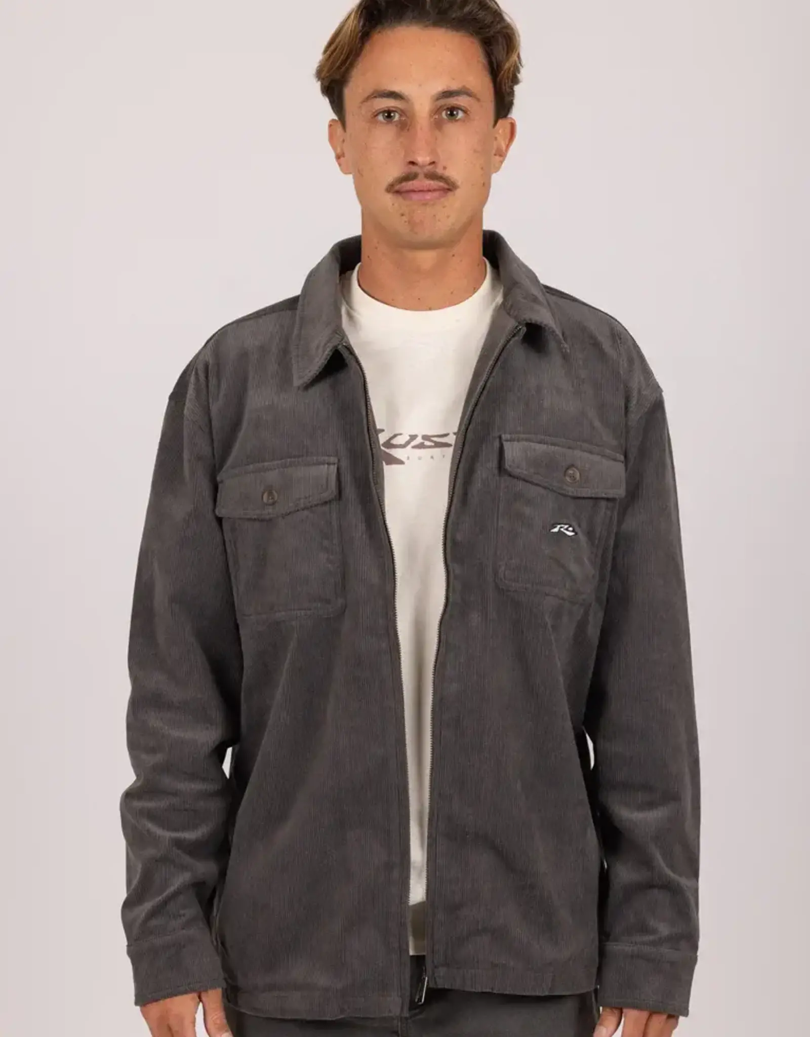 Rusty Rusty Explorer Corduroy Jacket Charcoal