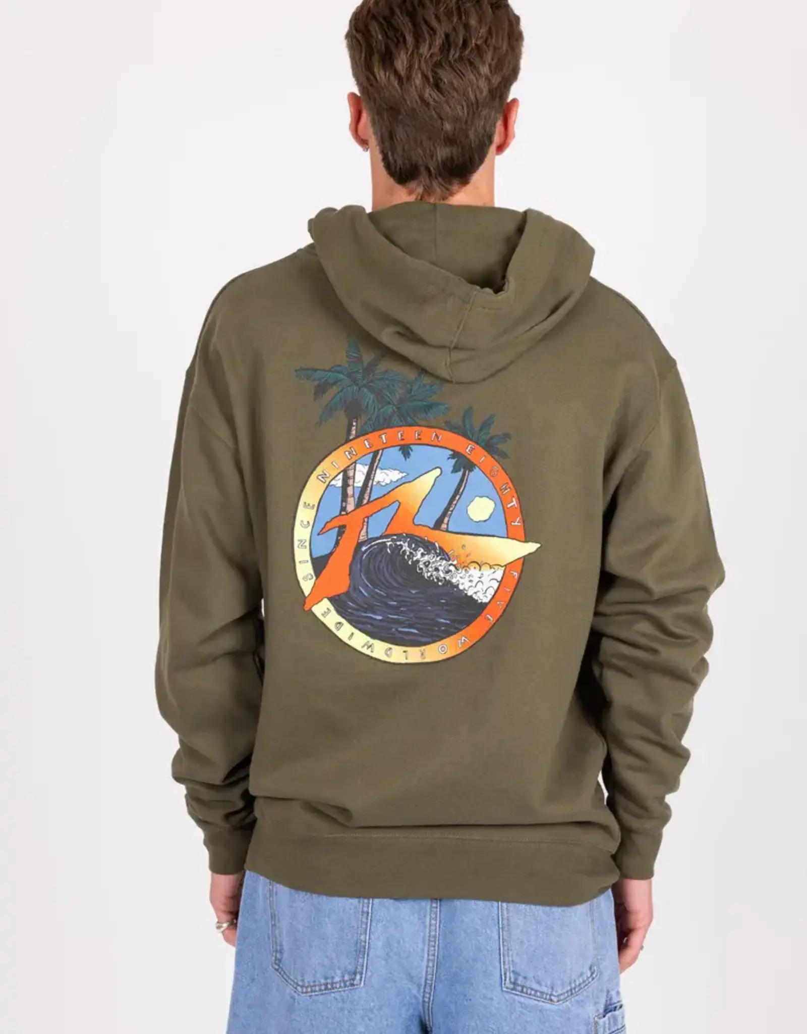 Rusty Rusty Port Break Pullover Fleece Army