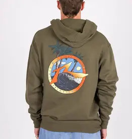 Rusty Rusty Port Break Pullover Fleece Army