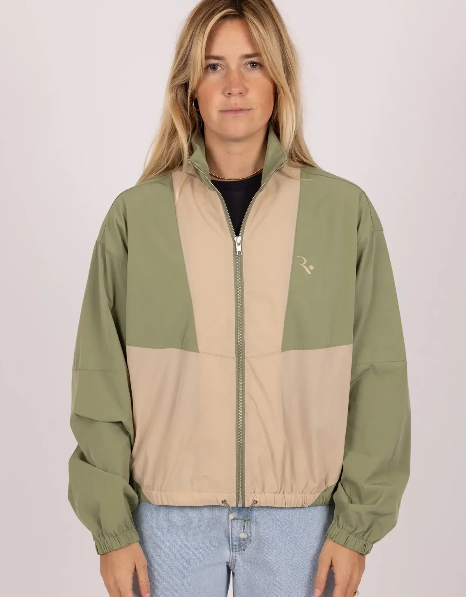 Rusty Rusty Annie Windbreaker Jacket Army