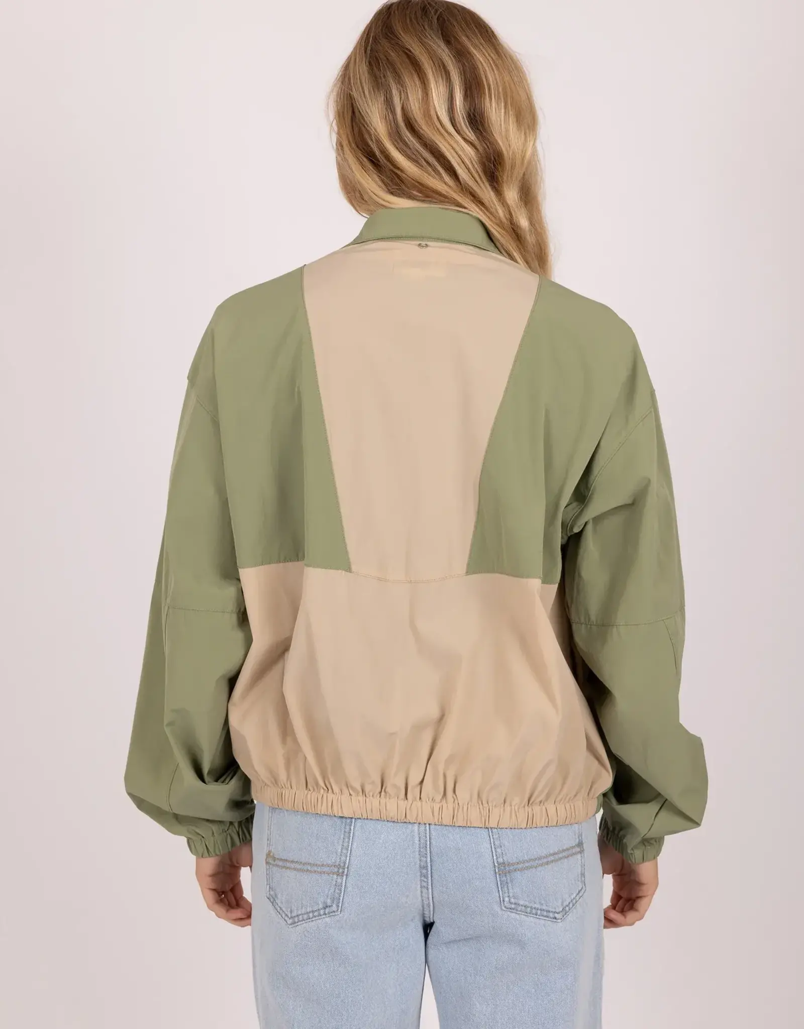 Rusty Rusty Annie Windbreaker Jacket Army