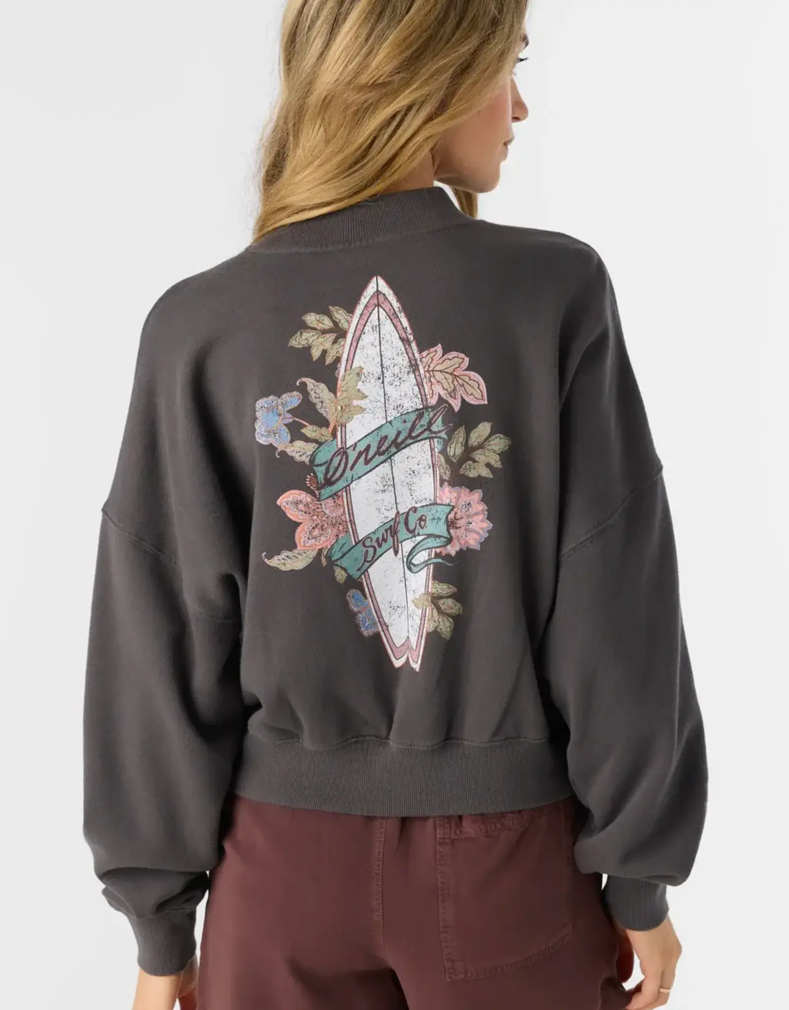 O'Neill O'Neill Moment Crop Pullover Fleece Washed Black