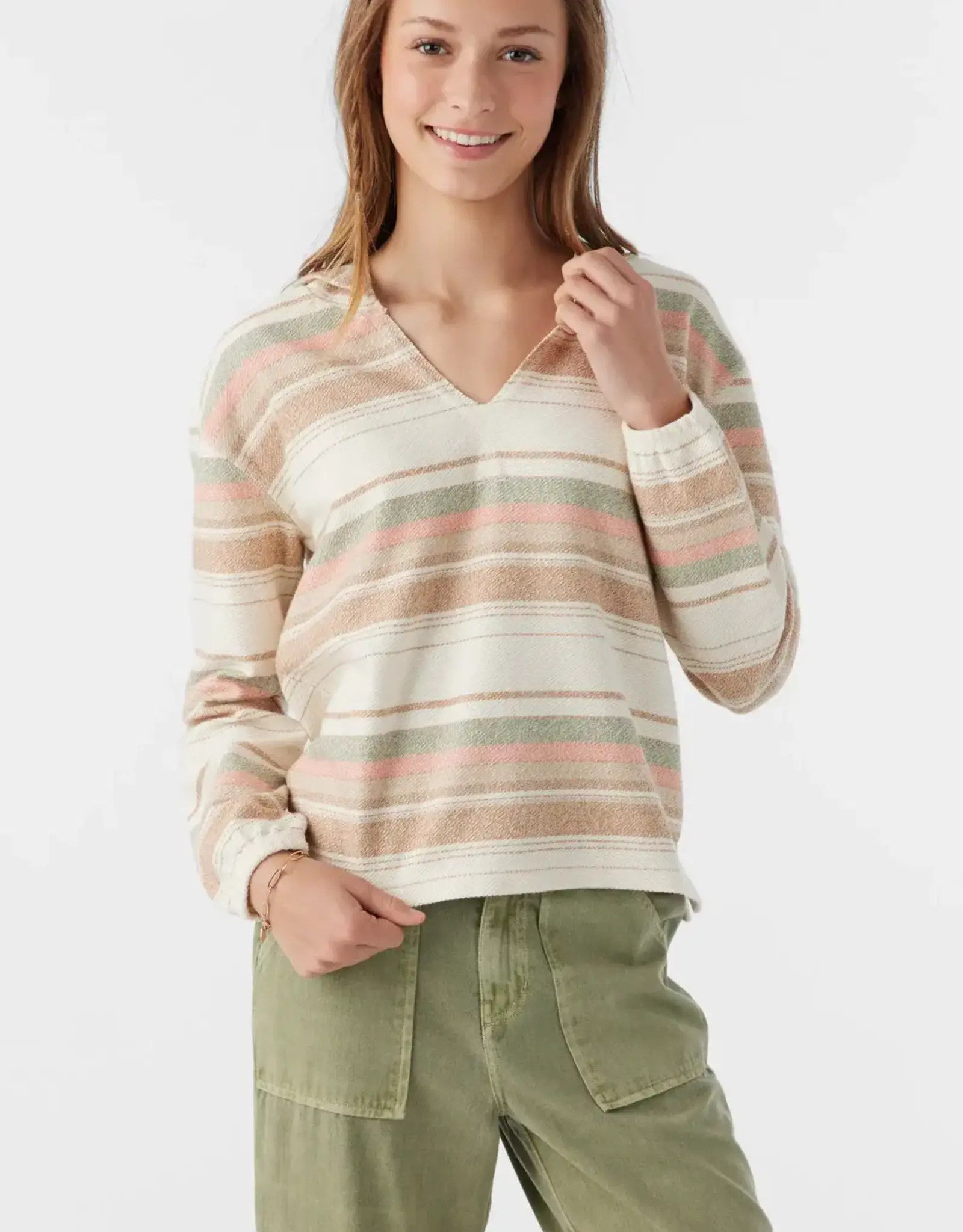 O'Neill O'Neill Girls Rita Skim Pullover Fleece Tobacco Brown