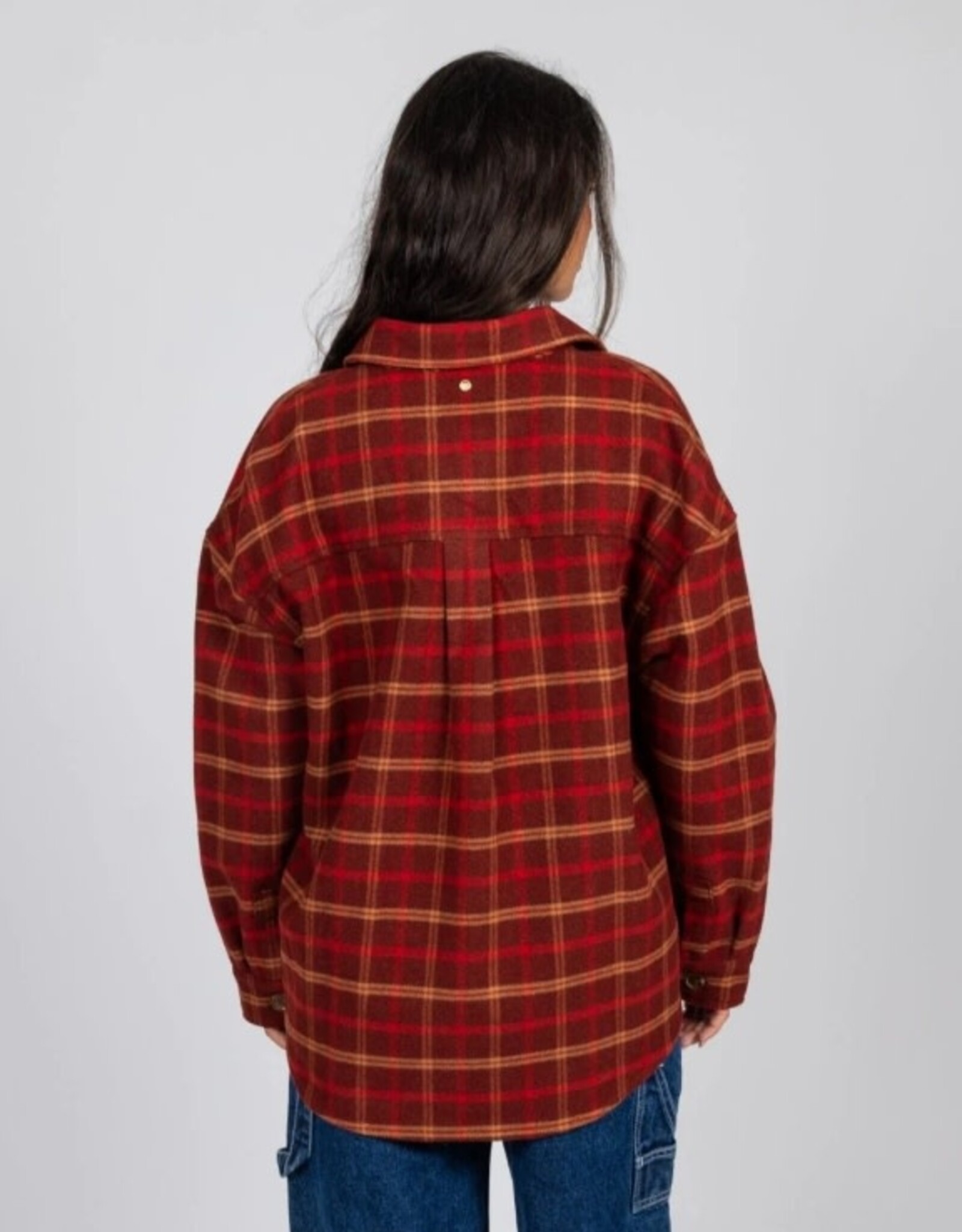 Rusty Rusty Flannel Shirt Jacket Red