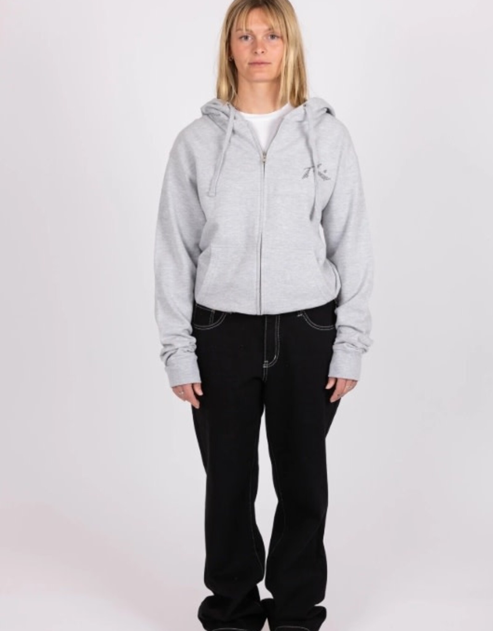 Rusty Rusty Skull Surf Zip Fleece Athletic Heather