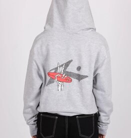 Rusty Rusty Skull Surf Zip Fleece Athletic Heather