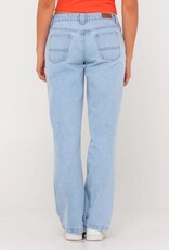 Rusty Rusty Super Low Rise Straight Leg Denim Jean Sky Blue Heather