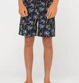 Rusty Rusty Psyche Palms Elastic Boardshort Black