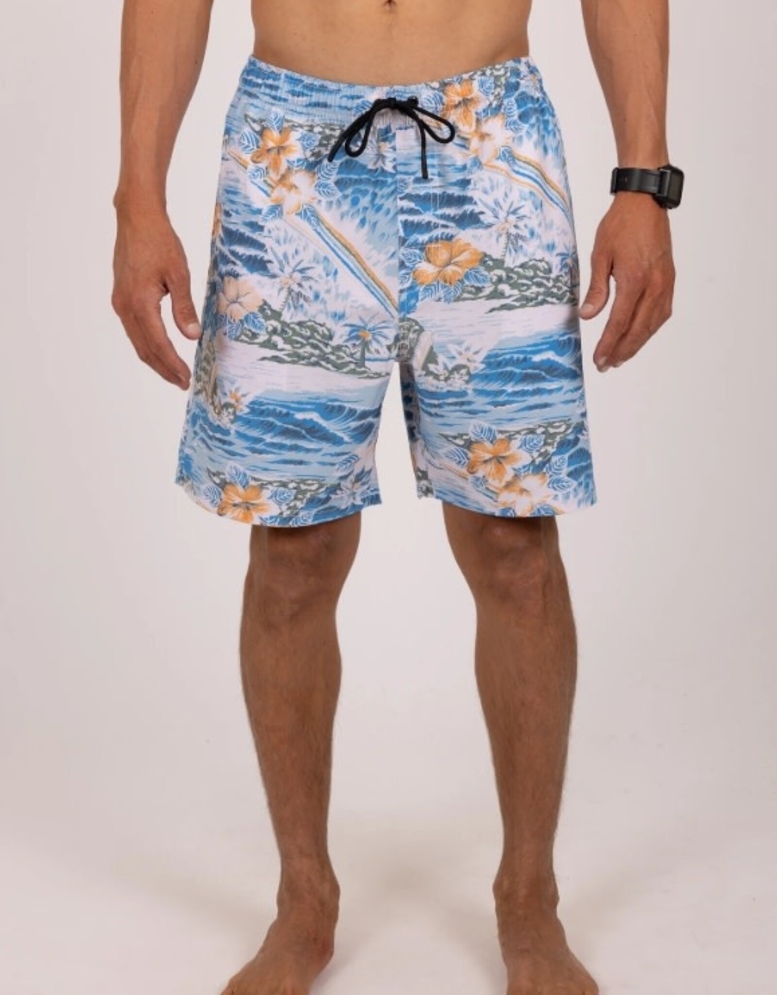 Rusty Rusty Kona 17" Island Elastic Boardshort Moonlight