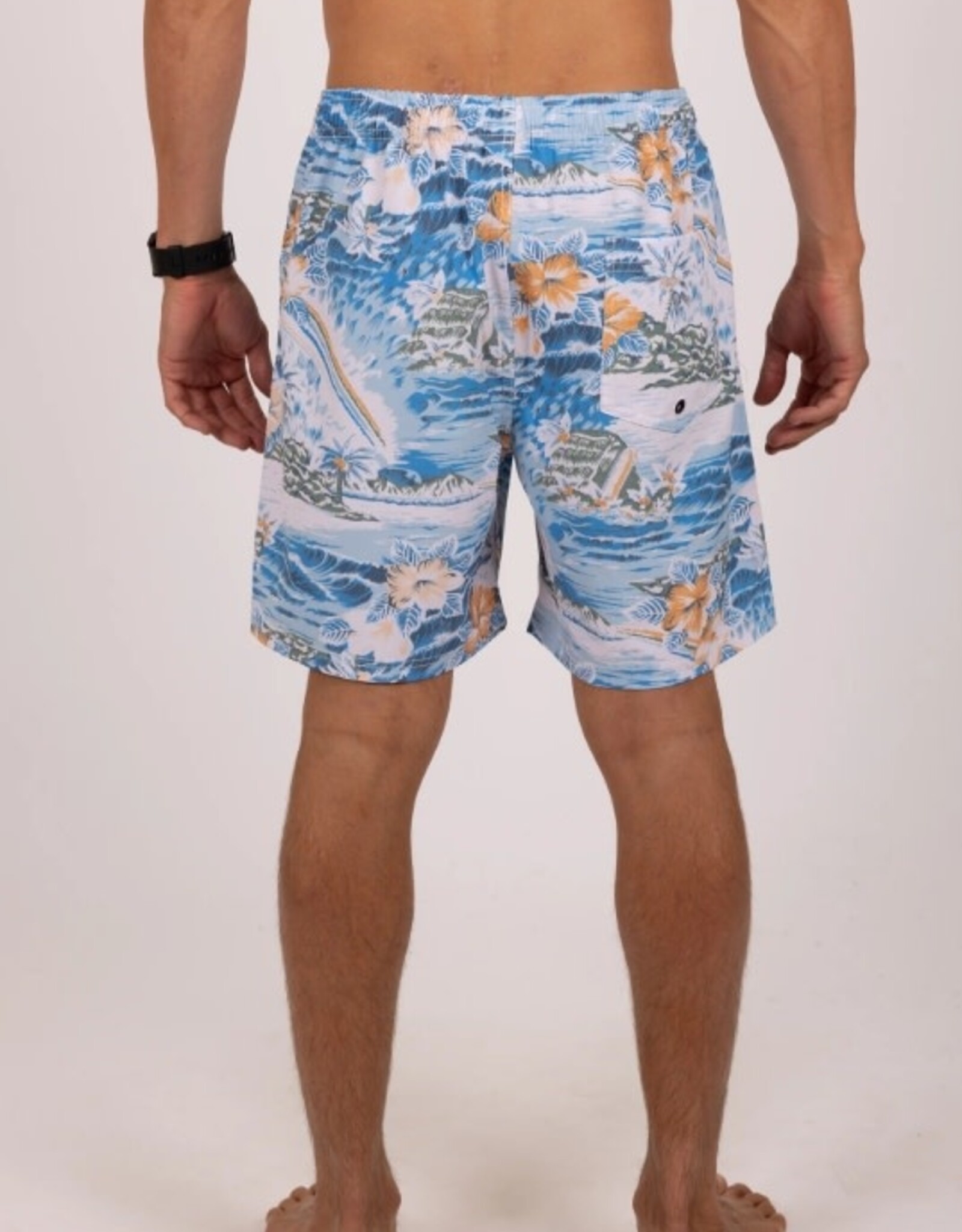 Rusty Rusty Kona 17" Island Elastic Boardshort Moonlight