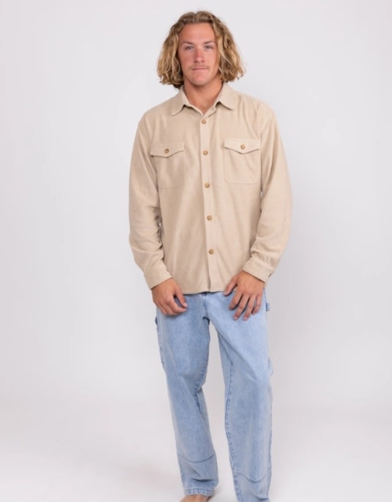 Rusty Rusty Explorer Fleece Jacket Taupe